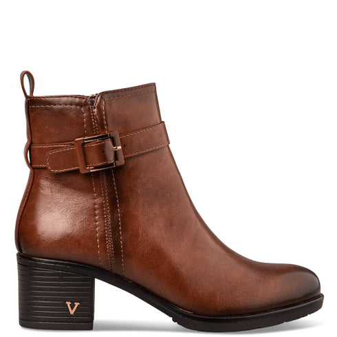 Miss NV Γυναικεία Μποτάκια V63-22203 Καφέ