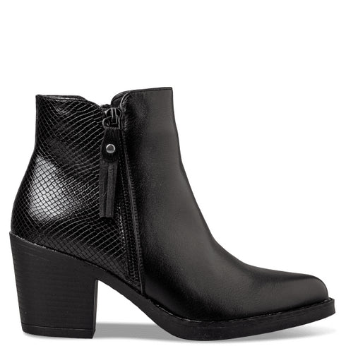 Miss NV Γυναικεία Western Μποτάκια V63-22219 Μαύρο