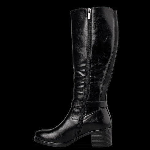 Miss NV Γυναικείες Μπότες Ιππασίας Πάνω Από Το Γόνατο V63-22225 Μαύρο