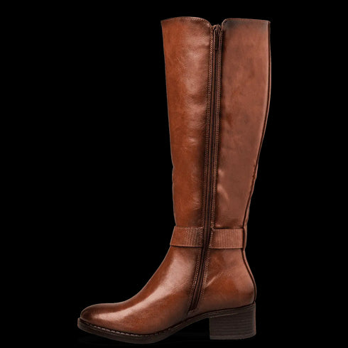 Miss NV Γυναικείες Μπότες Ιππασίας Πάνω Από Το Γόνατο V63-22226 Καφέ