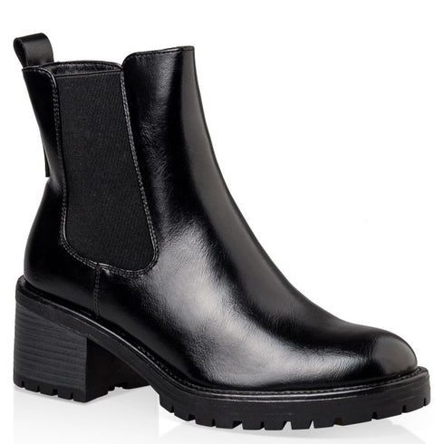 Miss NV Γυναικεία Μποτάκια V63-22205 Μαύρο