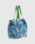 Verde Γυναικεία Τσάντα θαλάσσης Βαμβακερή 14-0328 Μπλε