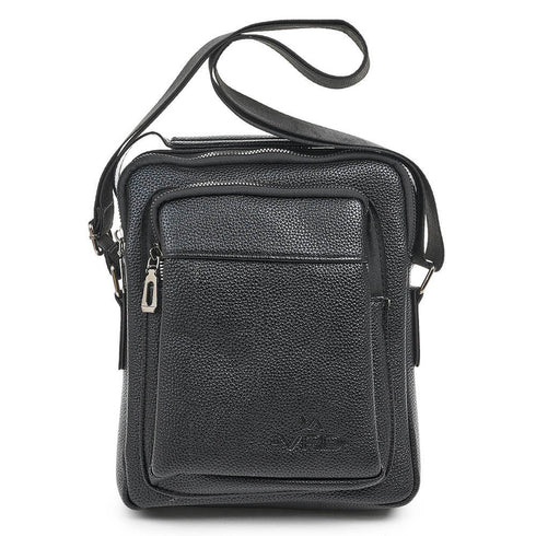 Verde Ανδρική Τσάντα Ώμου/Χιαστί 13-0102 Μαύρο