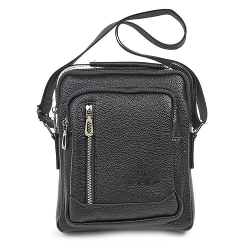 Verde Ανδρική Τσάντα Ώμου/Χιαστί 13-0103 Μαύρο