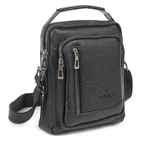 Verde Ανδρική Τσάντα Ώμου/Χιαστί 13-0103 Μαύρο