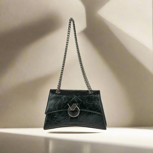 Verde Γυναικεία Τσάντα Ώμου 16-7425 Μαύρο