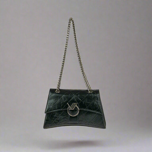 Verde Γυναικεία Τσάντα Ώμου 16-7425 Μαύρο