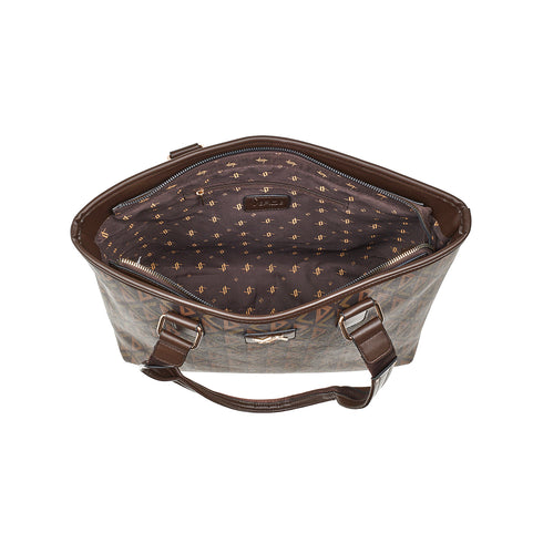 Verde Γυναικεία Τσάντα Ώμου 16-7613 Καφέ