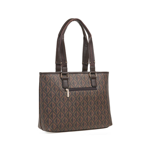 Verde Γυναικεία Τσάντα Ώμου 16-7613 Καφέ