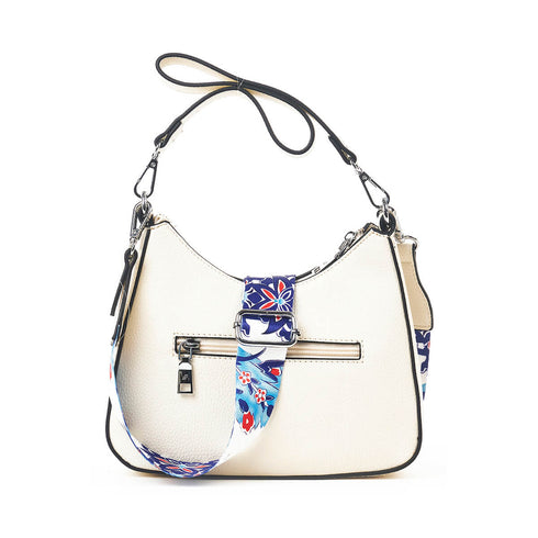 Verde Γυναικεία Τσάντα Ώμου 16-7448 Εκρού