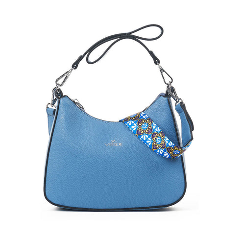 Verde Γυναικεία Τσάντα Ώμου 16-7448 Μπλε