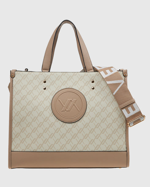 Verde Γυναικεία Τσάντα Χειρός 16-7707 Μπεζ