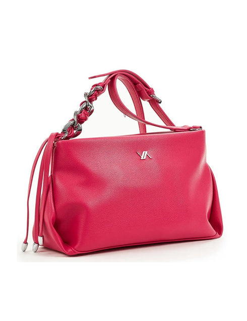 Verde Γυναικεία Τσάντα Χιαστί 16-6920 Φούξια