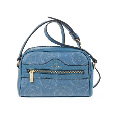 Verde Γυναικεία Τσάντα Χιαστί 16-7275 Μπλε