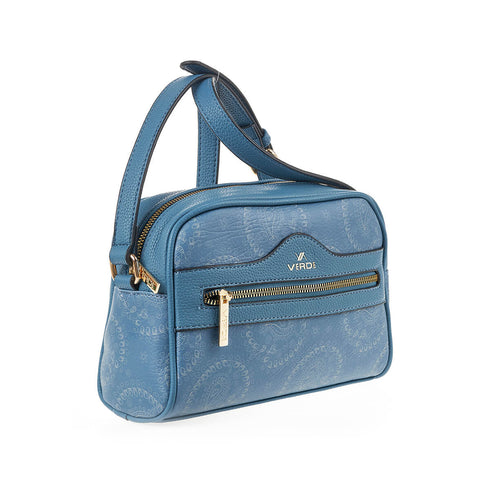 Verde Γυναικεία Τσάντα Χιαστί 16-7275 Μπλε