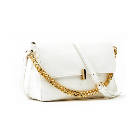 Verde Γυναικεία Τσάντα Χιαστί 16-7346 Λευκό