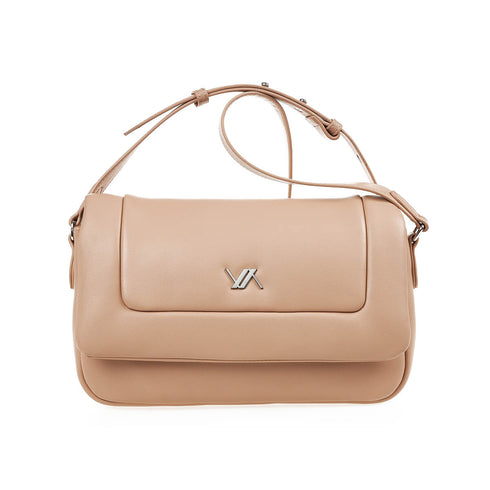 Verde Γυναικεία Τσάντα Χιαστί 16-7394 Μπεζ