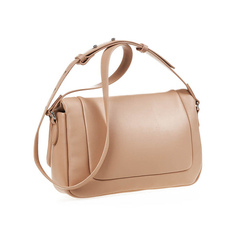 Verde Γυναικεία Τσάντα Χιαστί 16-7394 Μπεζ