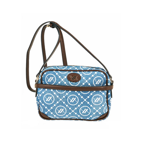 Verde Γυναικεία Τσάντα Χιαστί 16-7434 Denim