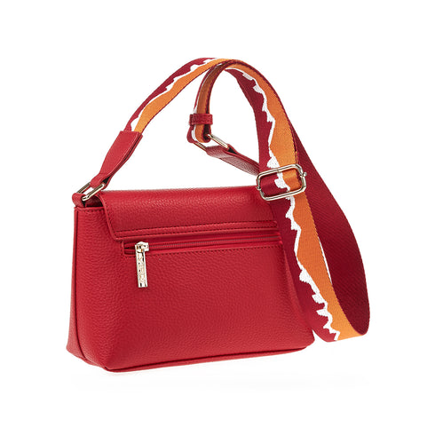 Verde Γυναικεία Τσάντα Χιαστί 16-7440 Κόκκινο