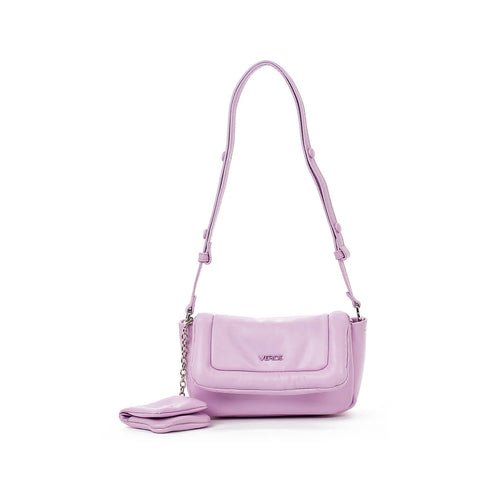 Verde Γυναικεία Τσάντα Χιαστί 16-7450 Λιλά