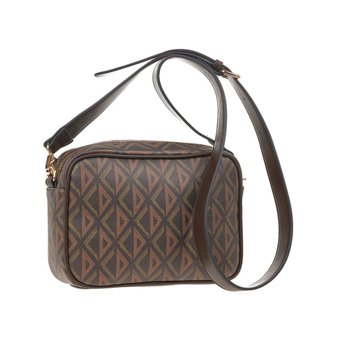 Verde Γυναικεία Τσάντα Χιαστί 16-7611 Καφέ