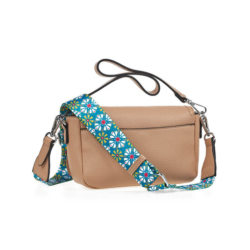 Verde Γυναικεία Τσάντα Χιαστί 16-7447 Μπεζ