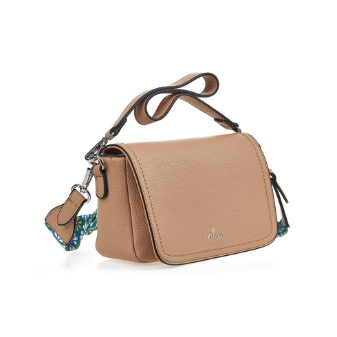 Verde Γυναικεία Τσάντα Χιαστί 16-7447 Μπεζ