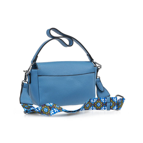 Verde Γυναικεία Τσάντα Χιαστί-Ώμου 16-7447 Μπλε