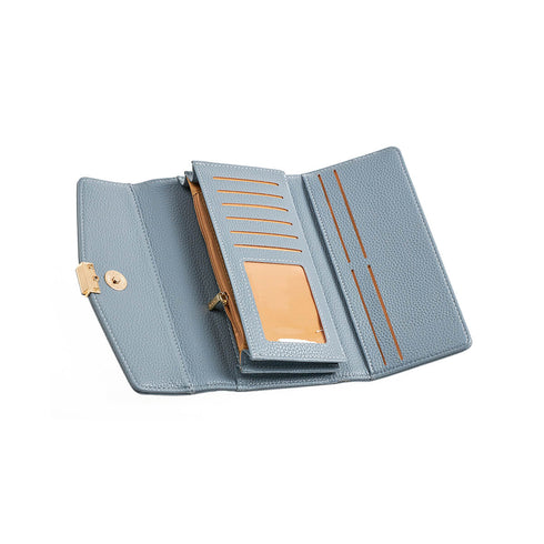 Verde Γυναικείο Πορτοφόλι 18-1432 Ανοιχτό Μπλε