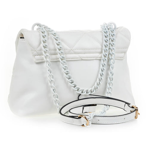 Verde Γυναικεία Τσάντα Χιαστί 16-6949 Λευκό