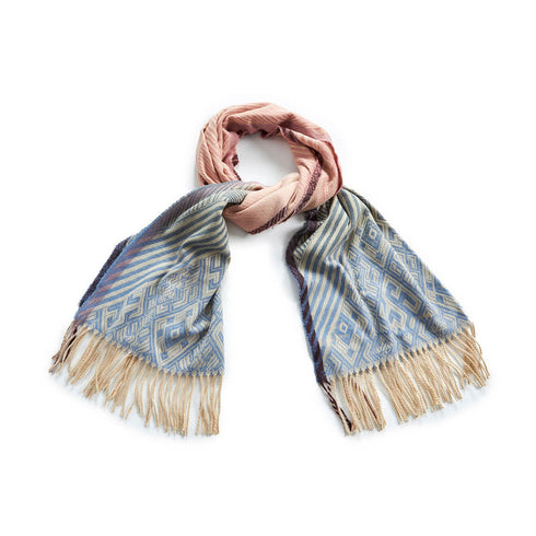 Verde Γυναικείο Κασκόλ 06-0937 Μπλε