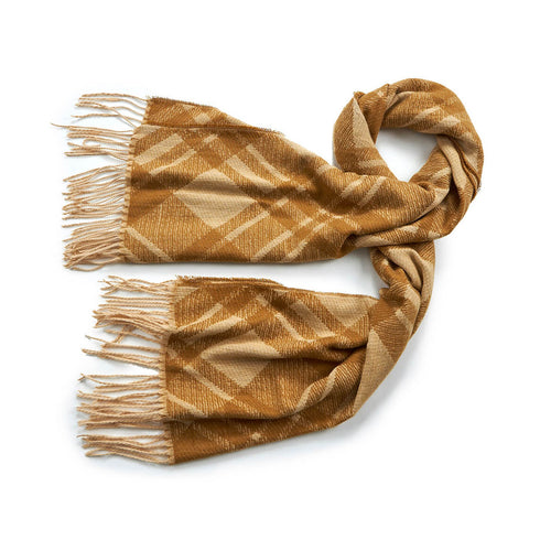 Verde Γυναικείο Κασκόλ 06-0978 Μουσταρδί