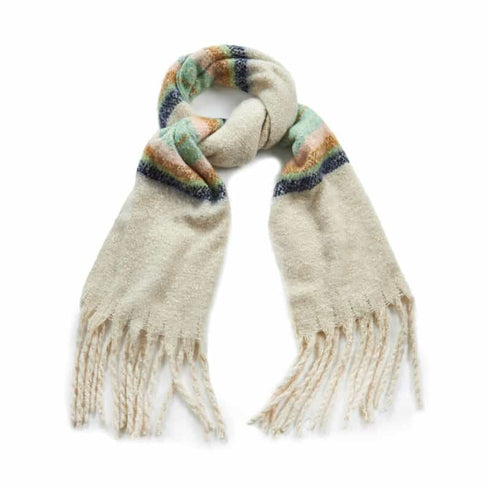 Verde Γυναικείο Κασκόλ 06-1013 Λευκό