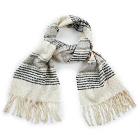 Verde Γυναικείο Κασκόλ 06-1018 Λευκό