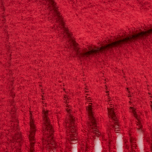 Verde Γυναικείο Κασκόλ 06-1021 Κόκκινο