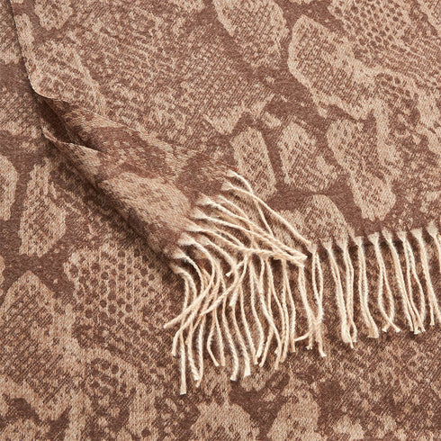 Verde Γυναικείο Κασκόλ 06-1024 Καφέ