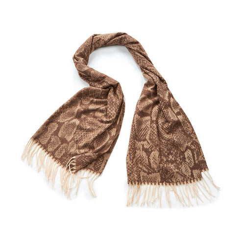 Verde Γυναικείο Κασκόλ 06-1024 Καφέ