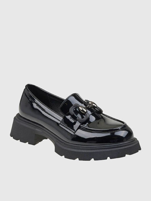 Verde Γυναικεία Μοκασίνια 28-4130 Μαύρο