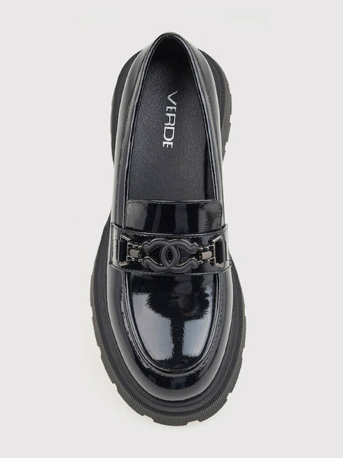 Verde Γυναικεία Μοκασίνια 28-4131 Μαύρο