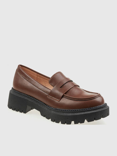 Verde Γυναικεία Μοκασίνια 28-4147 Καφέ