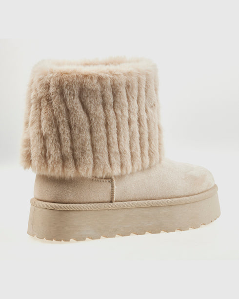 Verde Γυναικεία Μποτάκια 28-4121 Εκρού