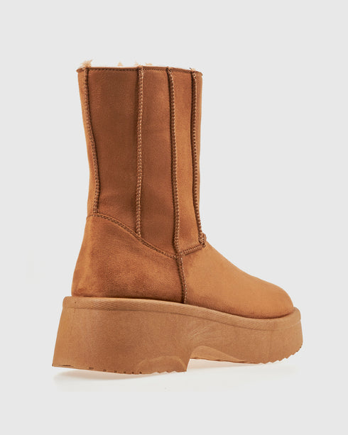 VERDE Γυναικεία Μποτάκια 28-4164 Κάμελ