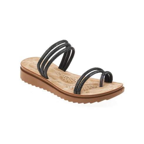 Verde Γυναικεία Σανδάλια με Chunky Σόλα 28-3914 Μαύρο