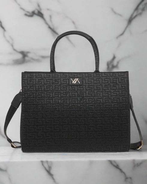 Verde Γυναικεία Τσάντα Χειρός 16-7723 Μαύρο