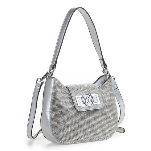 Verde Γυναικεία Τσάντα Ώμου 16-6961 Ασημί