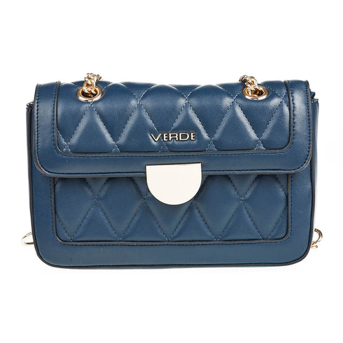 Verde Γυναικεία Τσάντα Ώμου 16-6969 Μπλε