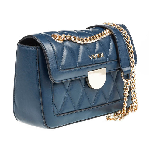 Verde Γυναικεία Τσάντα Ώμου 16-6969 Μπλε