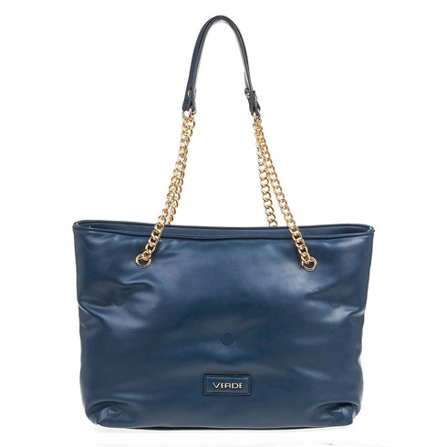 Verde Γυναικεία Τσάντα Ώμου 16-6996 Μπλε