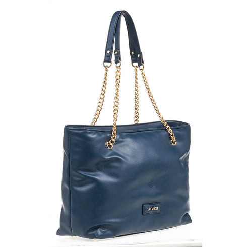 Verde Γυναικεία Τσάντα Ώμου 16-6996 Μπλε